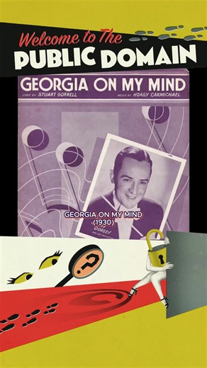Welcome to the Public Domain, GEORGIA ON MY MIND (1930) 🎶 The song that captured hearts & became a state anthem in 1979—and now, in 2026, it belongs to everyone. Learn more. Link in bio 🔗 #PublicDomainDay #CopyrightFree