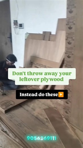 Stop❌ Throwing Leftover Plywood:- Use It Smartly✅😍 #plywood #interiordesign #home #homedecor