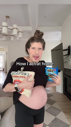 Out of the house: “im feeling great, so blessed for this miracle!!” In the house: *takes off pants and immediately grabs ice cream* #pregnant #pregnancy #pregnancytiktok #thirdtrimester #firsttrimester #pregnantlife