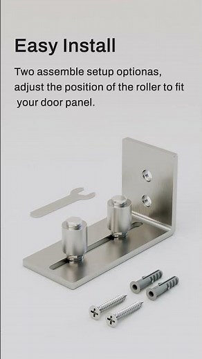 How to Install & Review: The BEST No-Groove Barn Door Floor Guide | Adjustable & Silent