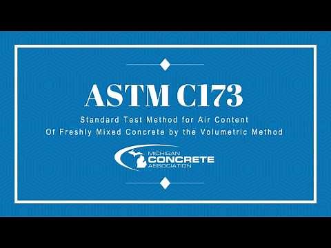 ASTM C173 Standard Test Method For Air Content of Freshly Mixed Concrete by the Volumetric Method