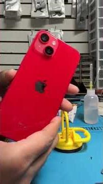 iPhone 14 screen+back glass replacement. #appleiphone #repair #smartphone #broken #screen #back #fix