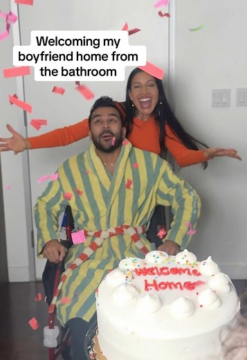 Welcoming My Boyfriend Home from the Bathroom