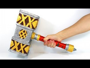 Cómo Hacer un MARTILLO VIKINGO De Papel - Mazo de Papel
