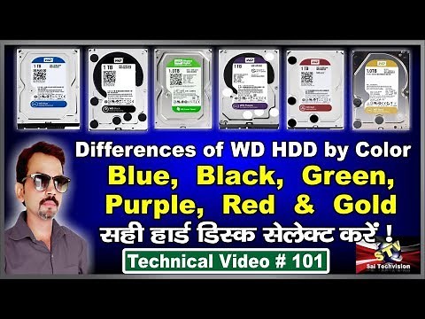 what is Difference Between WD HDD Blue, Black, Green, Purple, Red & Gold #101