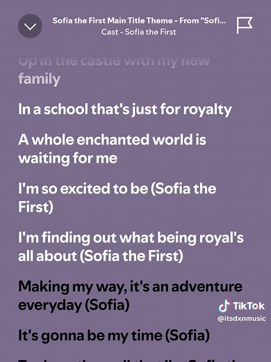 Sofia the First Song - Full Lyrics on Spotify