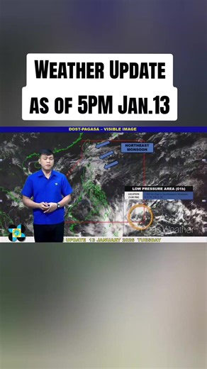Weather Update as of 5PM January 13, 2026 #LPA #Pilipinas #UlatPanahon