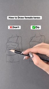 How to Draw Female Torso #howtodraw #drawingtutorial #pencildrawing | Franciszek Bielak