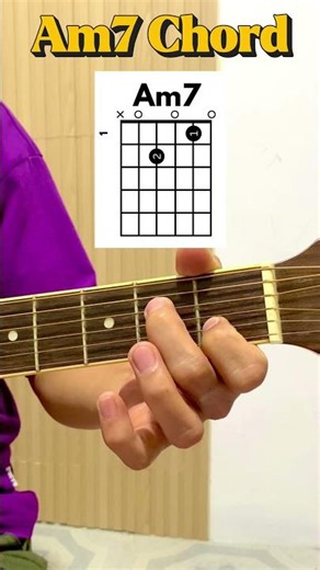 Am7 Chord Guitar Tutorial for Beginners | Easy Finger Placement lesson #beginnerguitar #guitarchords