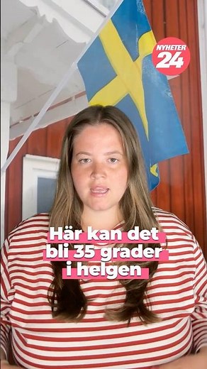 Här kan det bli 35 grader – när värmeböljan kommer till Sverige