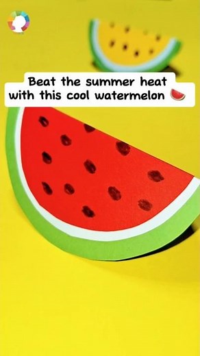 Paper Watermelon Craft for Kids | Easy & Fun Craft Ideas | Fun Summer DIY
