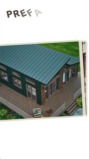 Modern Timber Frame Cabin Plan (3 Bed, 2 Bath) with Loft | 26×30 DIY Home #tinyhouse #blueprint