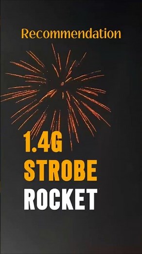 This 1.4G Strobe Rocket Is WAY Brighter Than You Think| McFireworks #fireworks#rocketfireworks