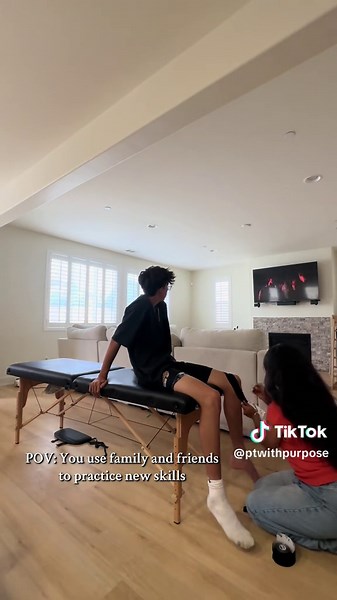 It’s all for the sake of learning😂🙏🏽 #physicaltherapy #sportsrehab #newgradpt #practicemakesprogress #kinesiotape