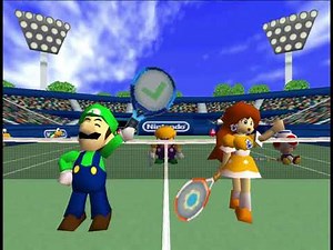 Mario Tennis 64 Doubles Mushroom Cup - Luigi and Daisy