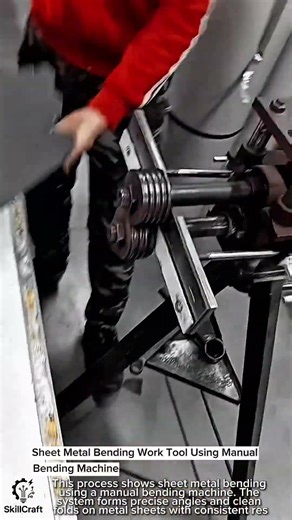 Sheet Metal Bending Work Tool Using Manual Bending Machine #worktool