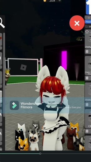 cute cat maid #roblox #trend