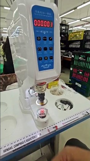 Máquina para colocar botão de pressão com motor de passo #costuracriativa #saopaulo #botaodepresao