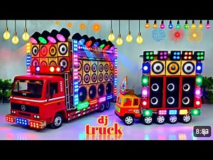 Mini Dj Truck loading At-New Home by cardboard making dj truck sharpy light big dj setup loading