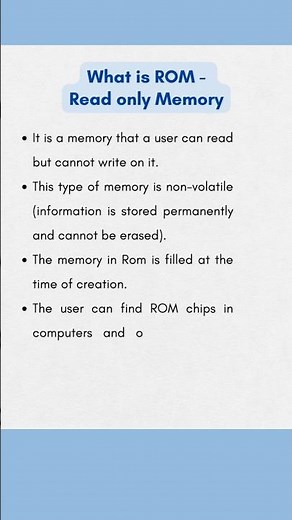 What is ROM (Read only memory) | Computer Fundamentals |