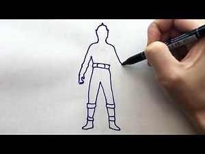 Power Rangers Dino Fury Red Ranger Character Sketch