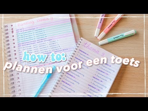 hoe plan ik voor mijn toetsweek snel, simpel en zonder planner