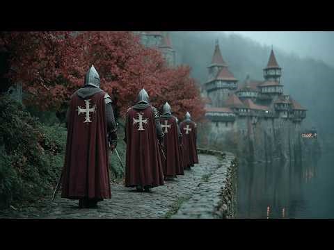 Knights March Across the Monastery Bridge | Templar Procession & Chants