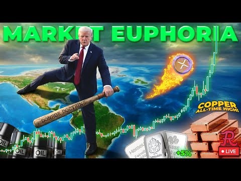 BITCOIN LIVE : MARKET EUPHORIA IN 4K. COPPER ALL TIME HIGH!