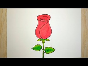 Menggambar bunga yang mudah dan bagus