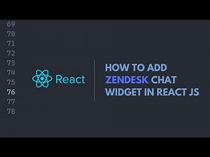 how to add zendesk chat widget in react js