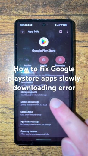 How to fix Google playstore apps slowly downloading error