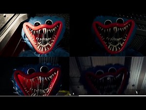 POPPY PLAYTIME ALL JUMPSCARES//HUGGY WUGGY SCREAMERS// CHAPTER 1