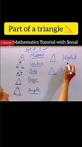 Part of a triangle 📐//basic maths class//Grade Ist to Vth