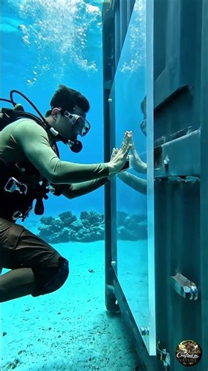 Building a Transparent Underwater Container House | Futuristic Ocean Habitat 🌊