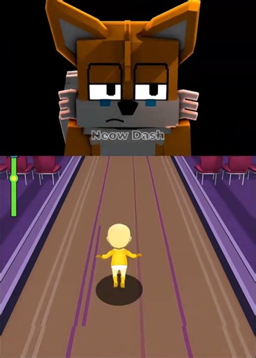 FNF Chasing But Corrupted Rabbit Vs Yellow Baby - FNF Minecraft Animation #fnf #spongebob