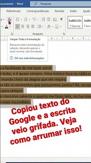 LEARN HOW TO REMOVE THE COLORED BACKGROUND FROM YOUR TEXT IN WORD