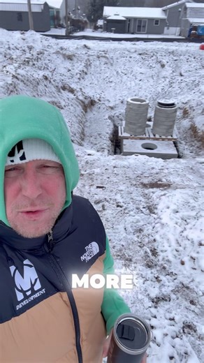 Setting the Oil interceptor 16'-0" deep! #realestate #development #investing #entrepreneur #hustle