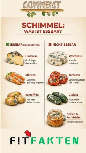 Das solltest du bei schimmeligen Lebensmitteln unbedingt wissen ⚠️🍞 #FitFakten