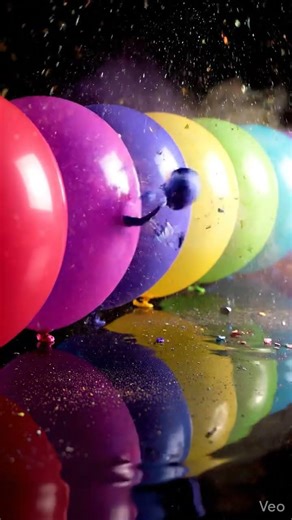 Balloon Chain Explosion 💥😳 Non-Stop Popping ASMR!