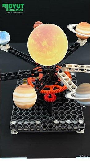 Exploring the Solar System Through Robotics! Mechanical Planetary Model Demo #schoolprojects