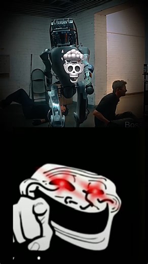 Robot vs human #edit #trollface #memes #shorts