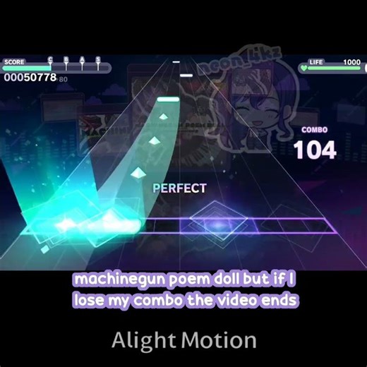 machinegun poem doll but the video ends when I lose my combo!!! // #Pjsk #miku #projectsekai #prsk