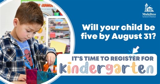 Do you have a child who will be at least 5 years old by August 31, 2023? Will they attend kindergarten in the Mukilteo School District next fall? It's time to register for kindergarten for the 2023-24 school year! Learn more: https://www.mukilteoschools.org/kindergarten Mukilteo Beacon Mukilteo ECEAP Everett Herald YMCA of Snohomish County Mukilteo Library Challenger Elementary School Endeavour Elementary School Endeavour Elementary PTA and Community - Mukilteo, WA Fairmount Elementary Fairmount