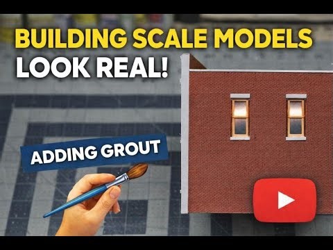 HO Scale Adding Brick Mortar To Buildings