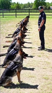 "Unbelievable K9 Discipline! 🐾💥 These German Shepherds Are Next-Level Trained!"