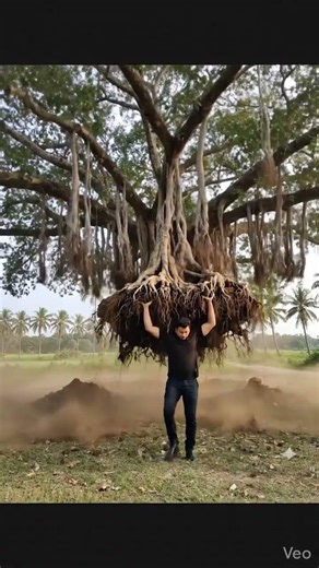 Can Anyone Lift A Tree Like This GUY?