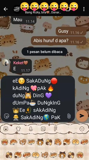 Eee sakading💜 — playful emoji reaction