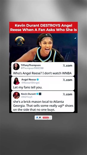 Kevin Durant DESTROYS Angel Reese When A Fan Asks Who She Is 😂🏀