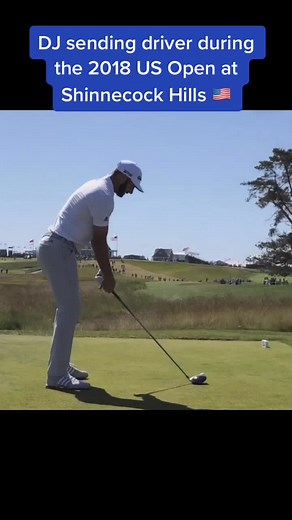 Dustin Johnson ripping his driver during the 2018 US Open 💣🔊... who’s y’all’s favorite professional? #golftiktok #golfersdoingthings #bakingszn #fyp