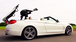 BMW 435i cabrio roof mechanism in action